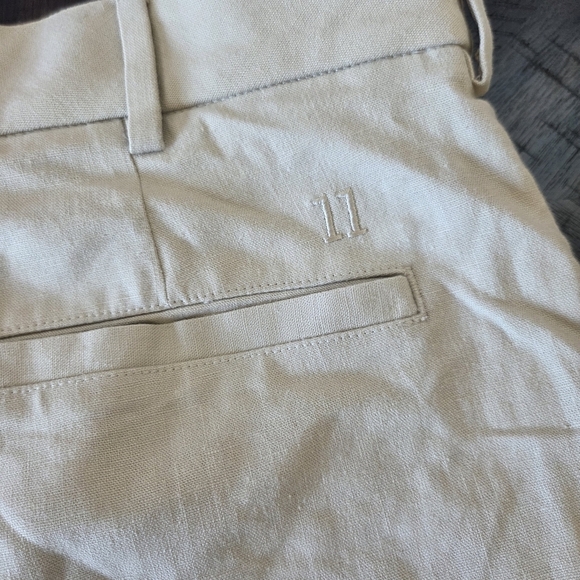 Men's Walter Hagen Clubhouse Khaki Linen Shorts Size 36 Golf Outdoor Active - Picture 7 of 9